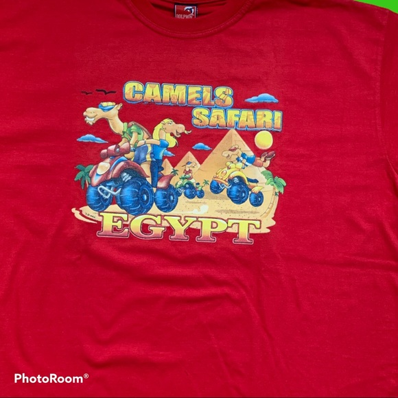 💥3/$25 VINTAGE CAMELS SAFARI EGYPT T-SHIRT (XXL) - Picture 4 of 7